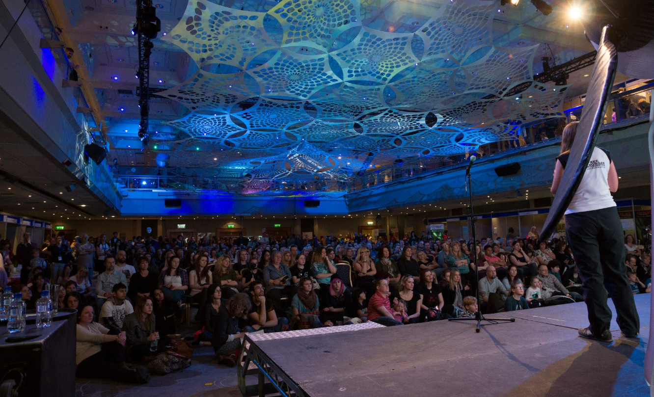 Dr Ingrid Visser talking to a packed room at WhaleFest 2014