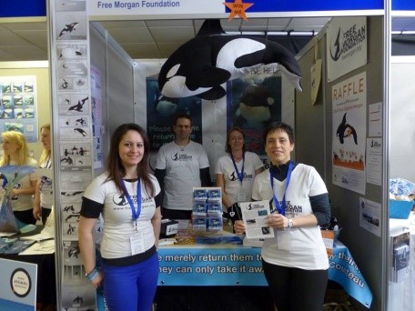 WhaleFest 2015 - FMF booth with volunteers