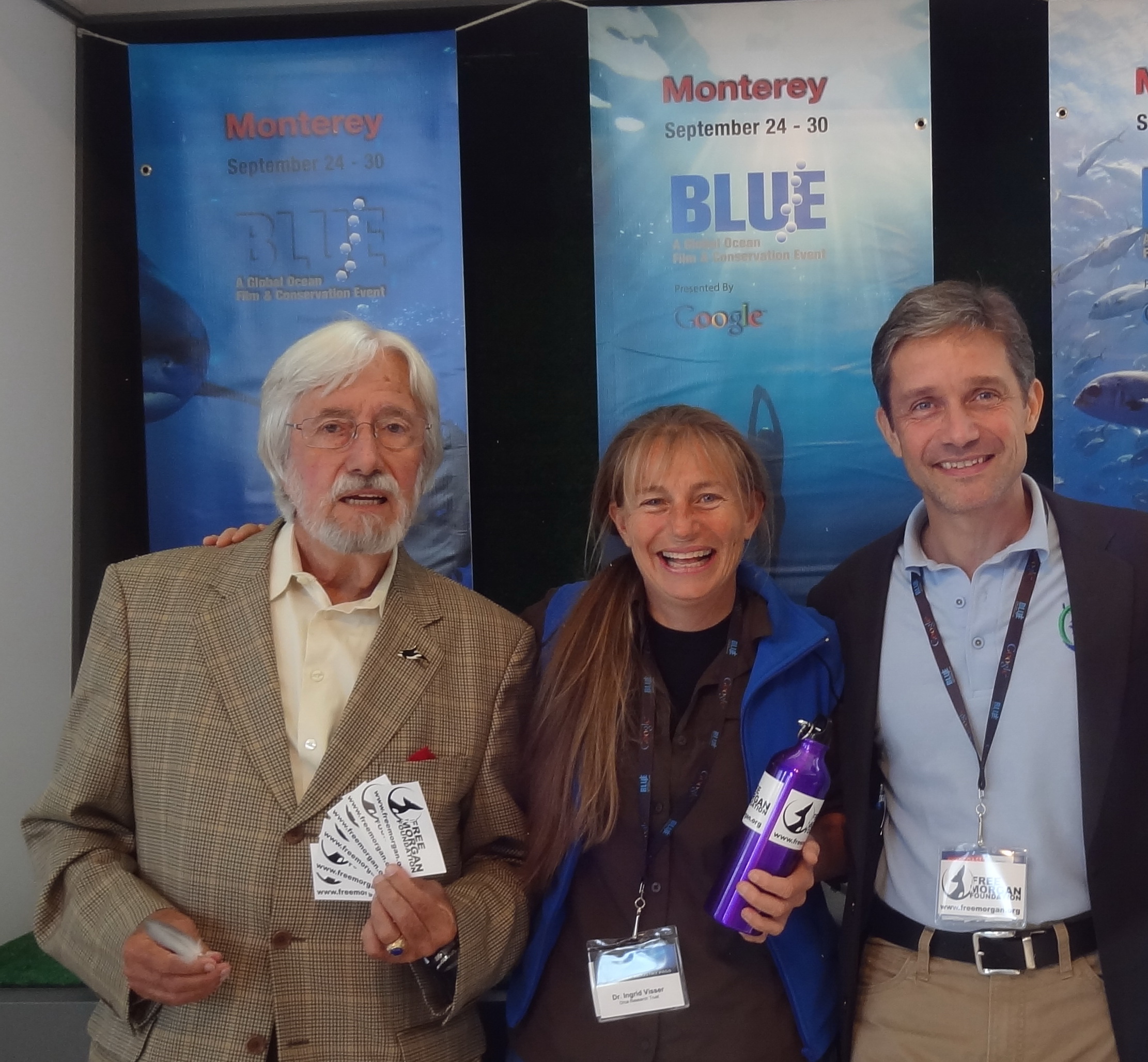 Jean-Micheal Cousteau, Ingrid Visser & Fabian Cousteau @ BLUE 2012